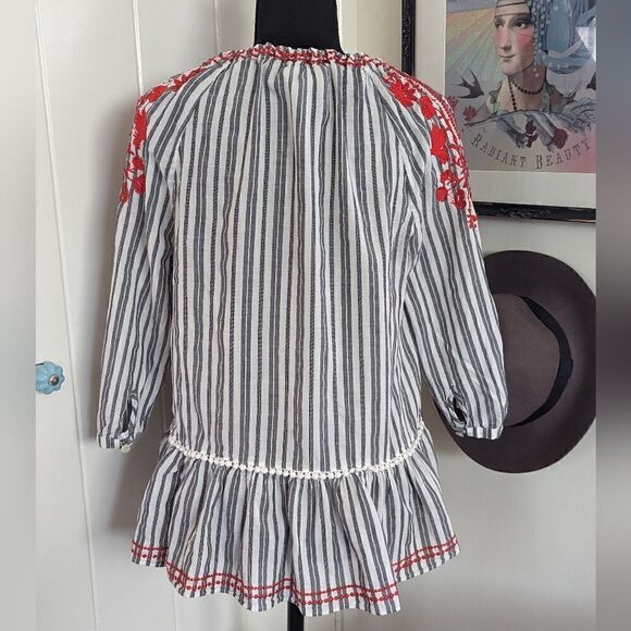 Kate Spade Maximalist Cottagecore Fairy Preppy Coastal Romantic Nautical Top S - Picture 8 of 11